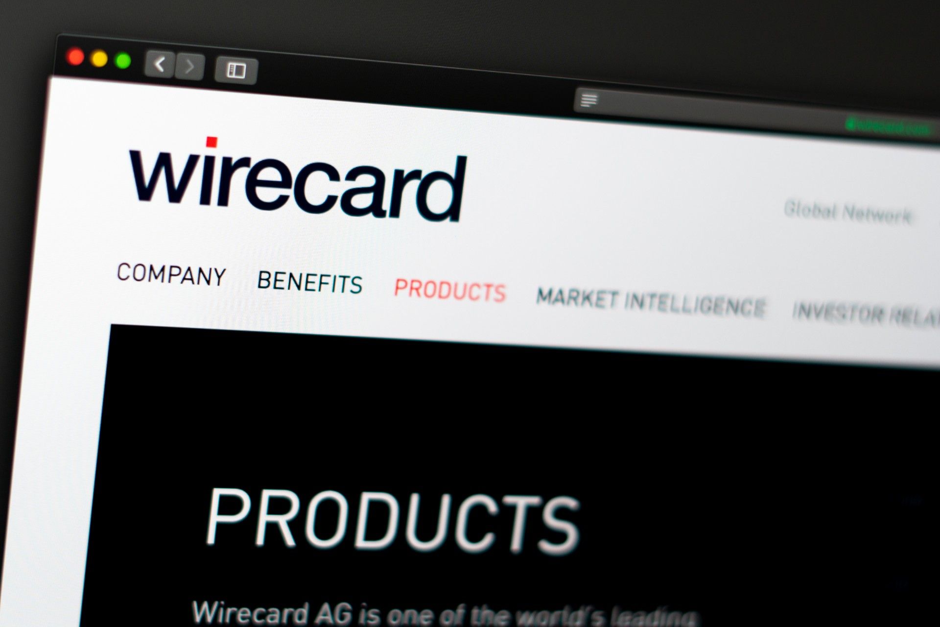 Wirecard website