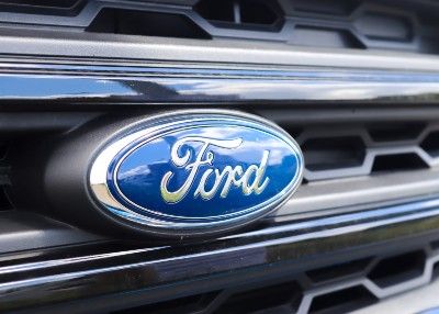Ford logo on vehicle grille - kuga recall