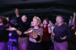 Church worship service regarding the legal action filed over the worship ban 