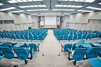 Empty lecture hall - u.k. universities reopening