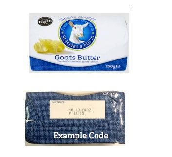 St. Helen's Farm goat cheese front and back packaging