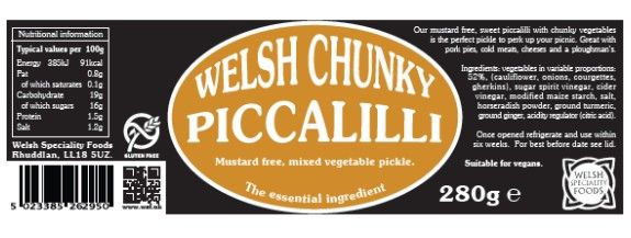 Welsh chunky piccalilli recall notice