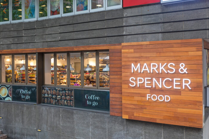 Marks and Spencer Food Shop in Hong Kong, China.