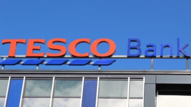 Sign Above the Tesco Bank Head Quarters