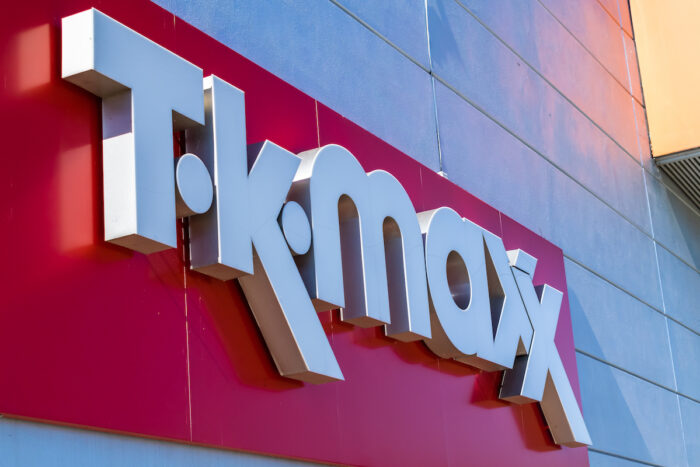 Logo of the brand of clothing stores TK Maxx.