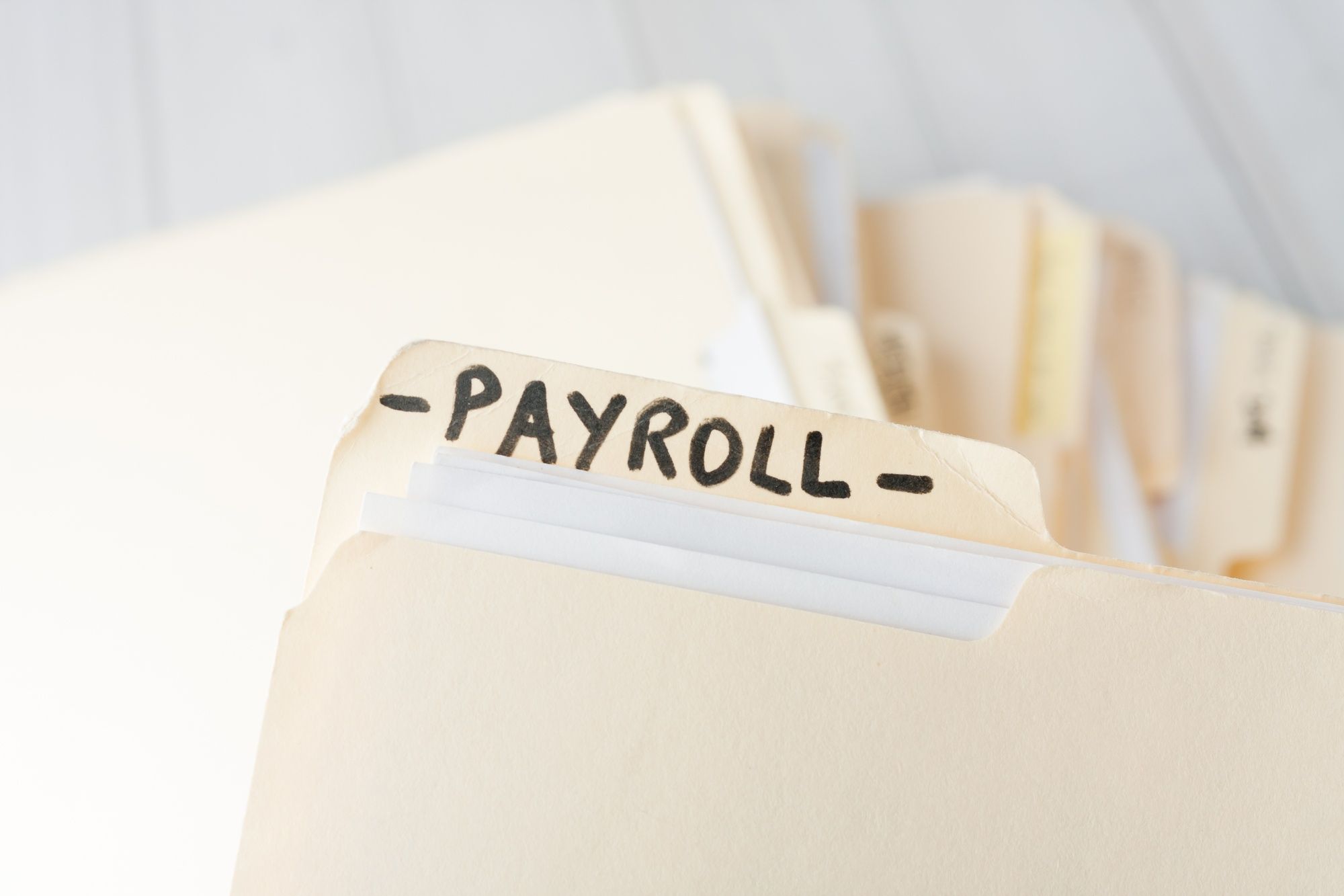 Payroll folders regarding the Supreme Court ruling to not expand the Phoenix pay system class action lawsuit