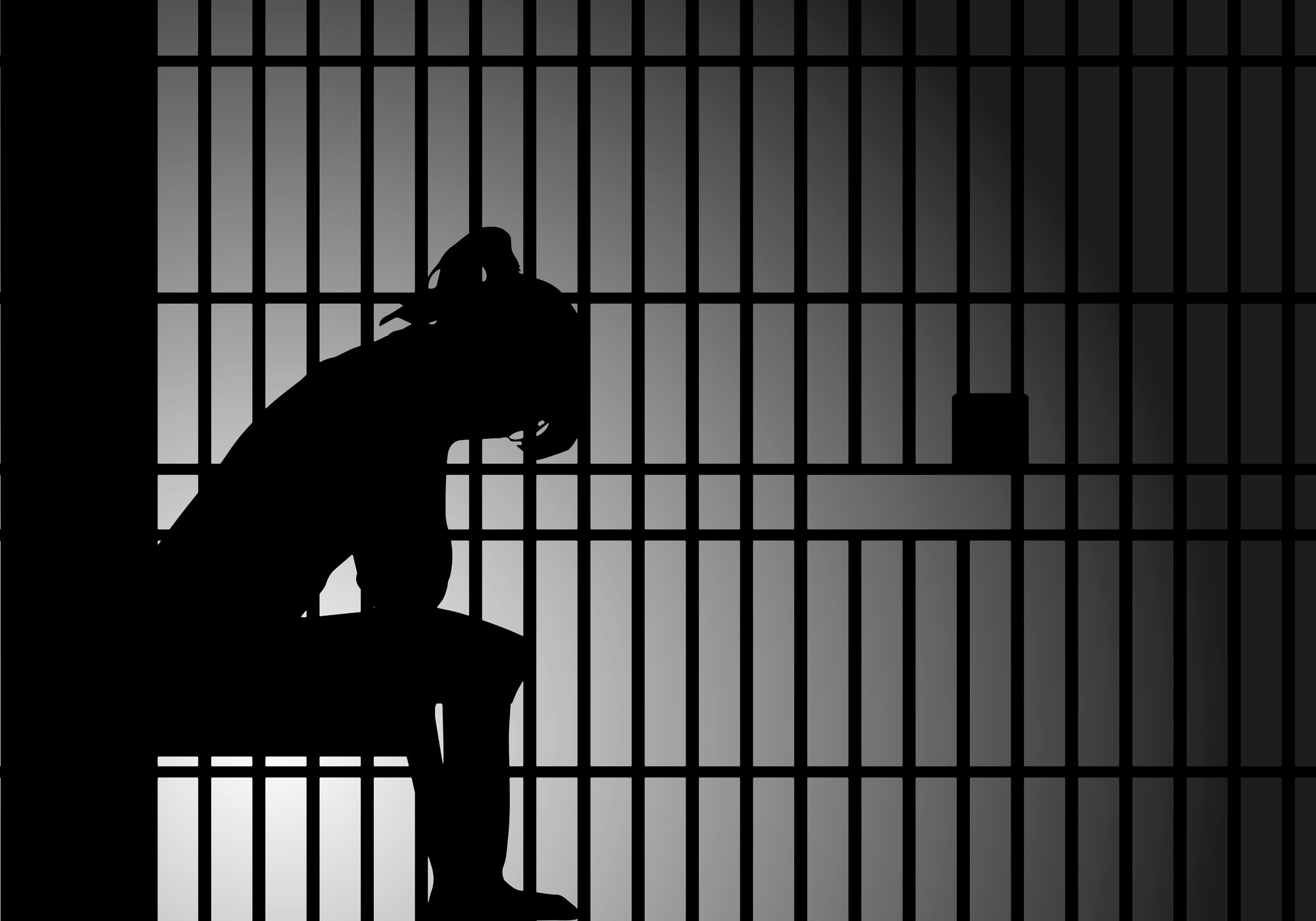 silhouette of a female prisoner regarding the Quebec federal inmate class action lawsuit filed