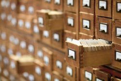 Brown data drawers regarding information on the Canadian class action lawsuit database