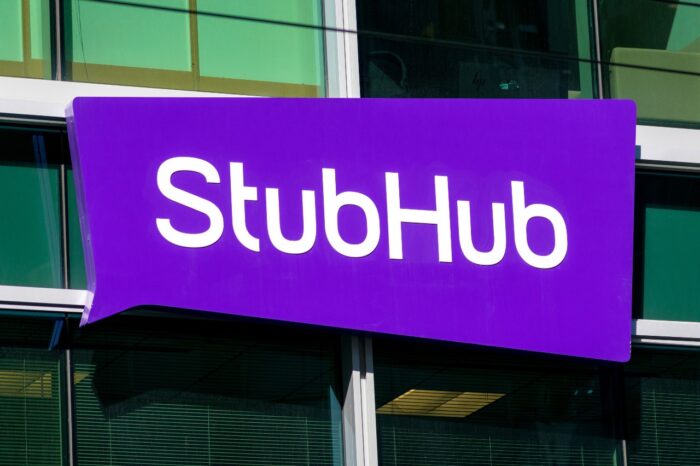 StubHub sign on HQ facade.