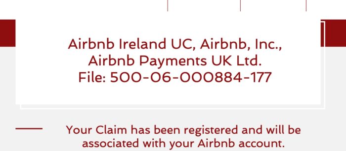 Airbnb class action settlement claim page