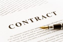 sales contract being signed 