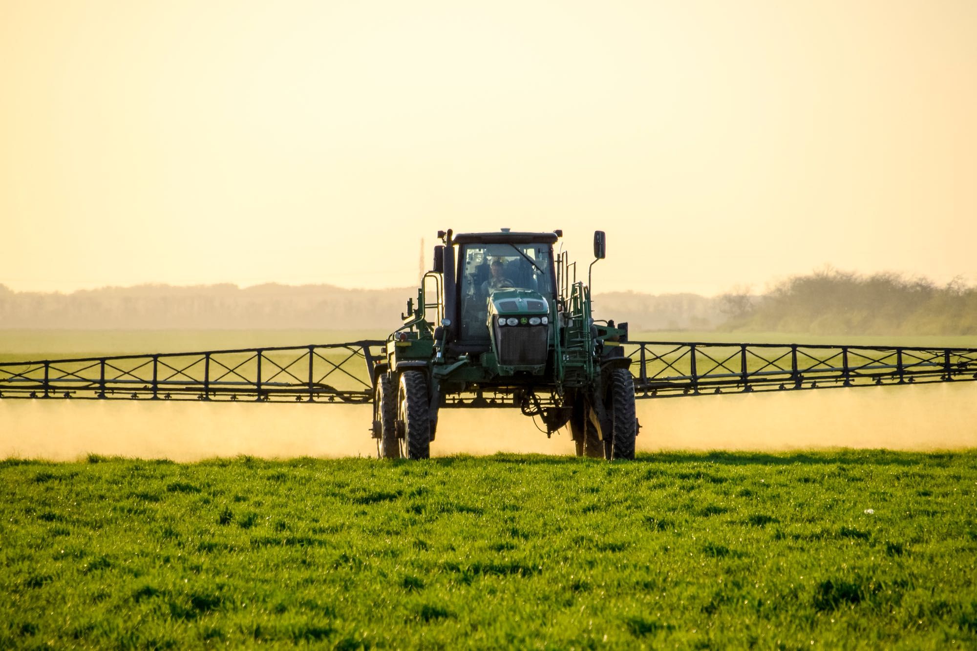 Glyphosate pesticide on farm produce