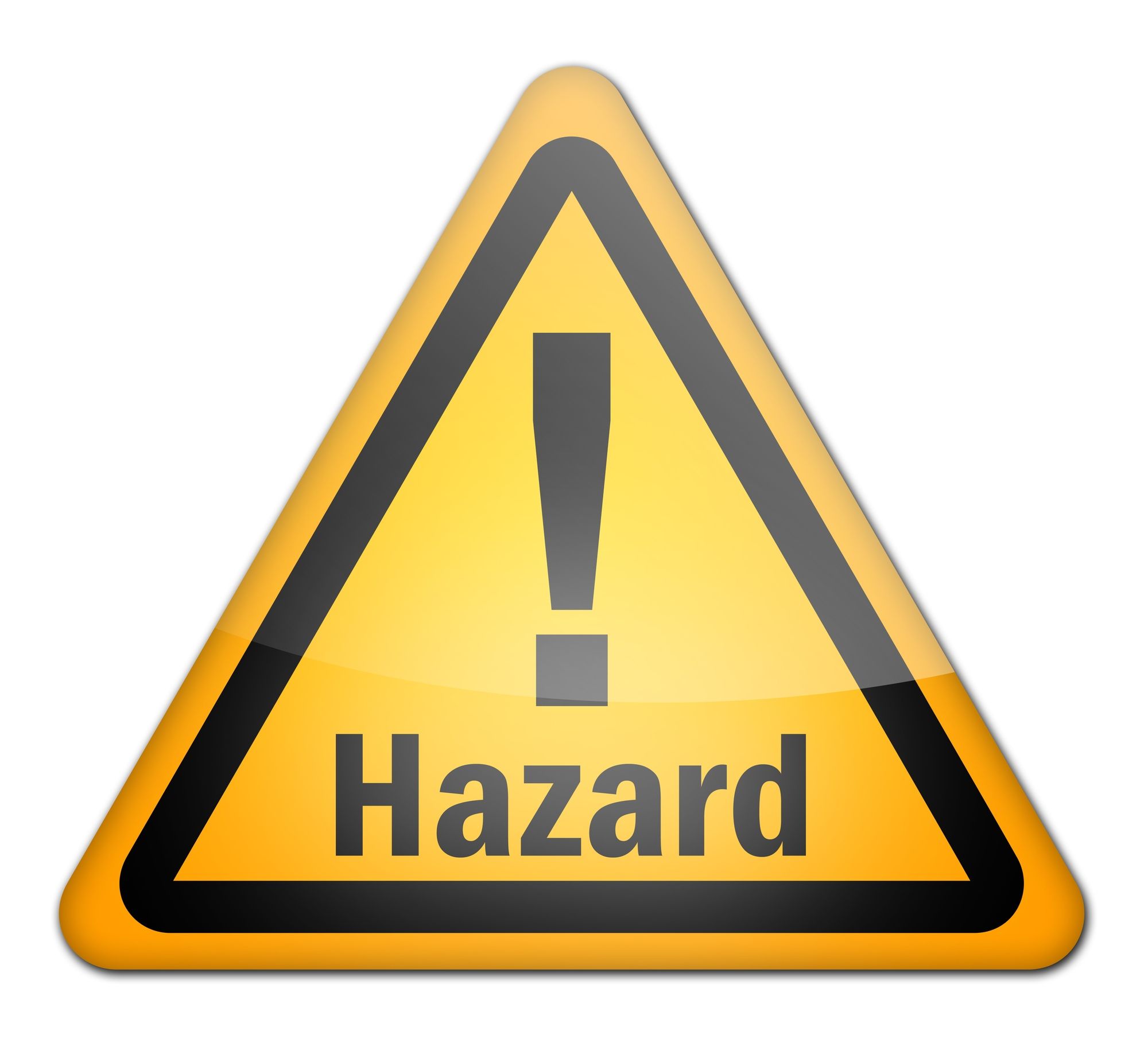 Hazard sign regarding the hazardous products recalled by Health Canada