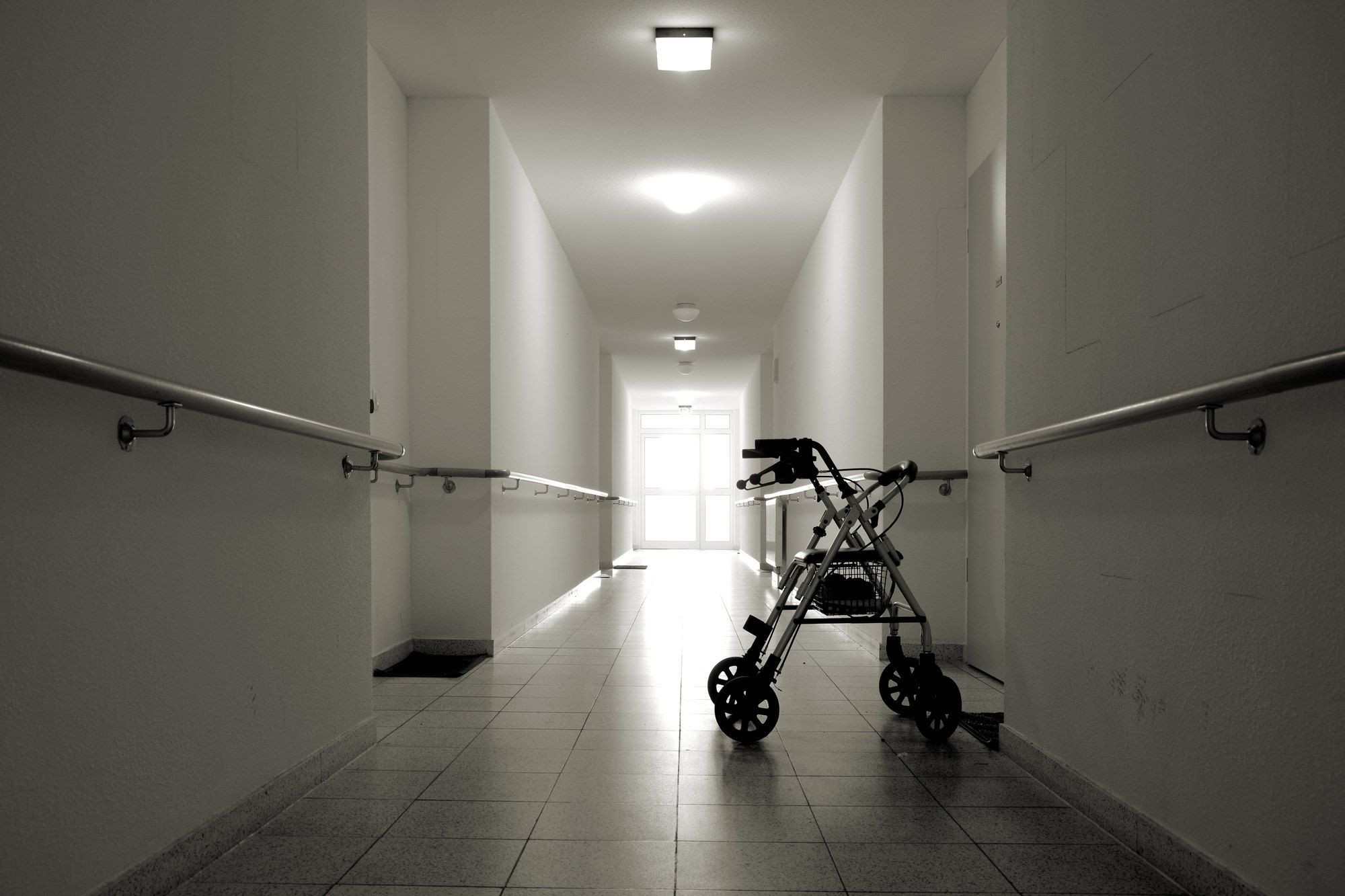 A Nursing home corridor regarding the Woodbridge Vista Care Community class action lawsuit filed against the long-term care home operators