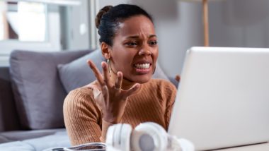 Frustrated woman regarding information on what to do if oyur LTD benefits get revoked