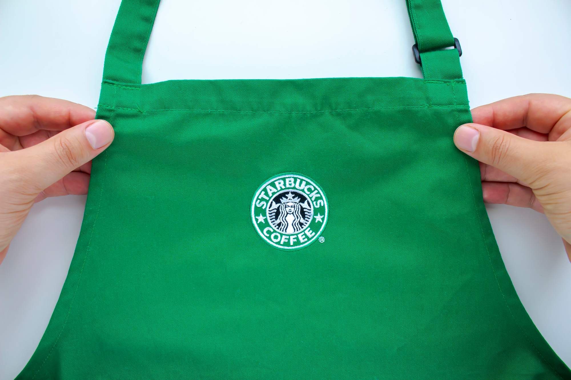 Starbucks apron regarding the Starbucks manager misclassification class action lawsuit filed 