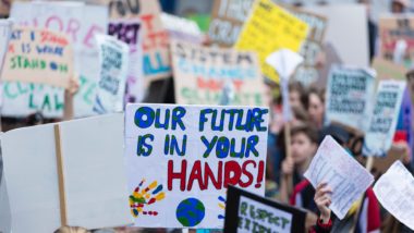climate change protest amid environmental class actions