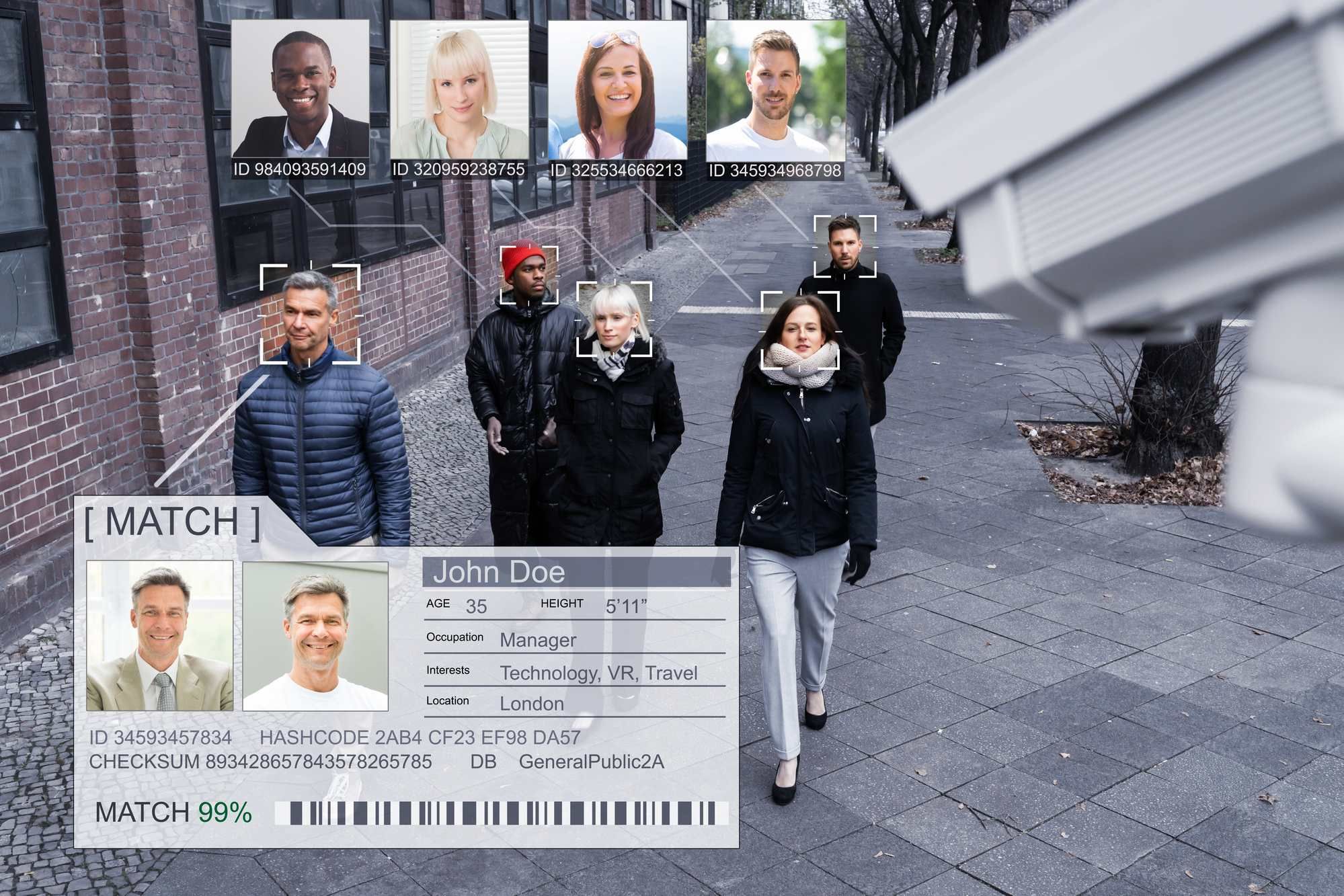 Facial recognition technology regarding the Clearview AI class action lawsuit filed