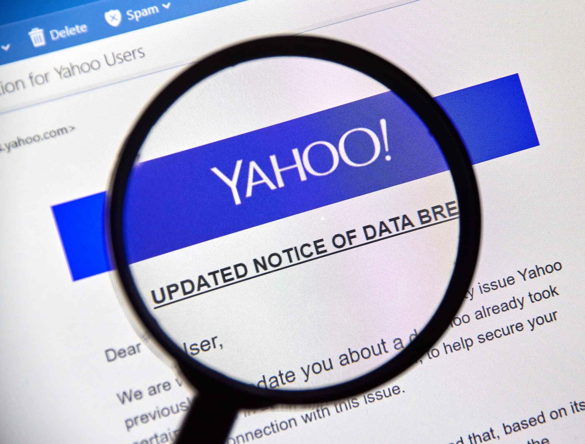 Yahoo data breach notice regarding the allocation of class action lawsuit funds