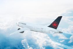 Air Canada plane regarding airlines giving customers refunds for cancelled flights amid COVID restrictions 