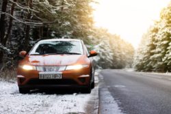 Honda in snow regarding the safety recalls 
