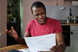 Man angry over bank overdraft fees 