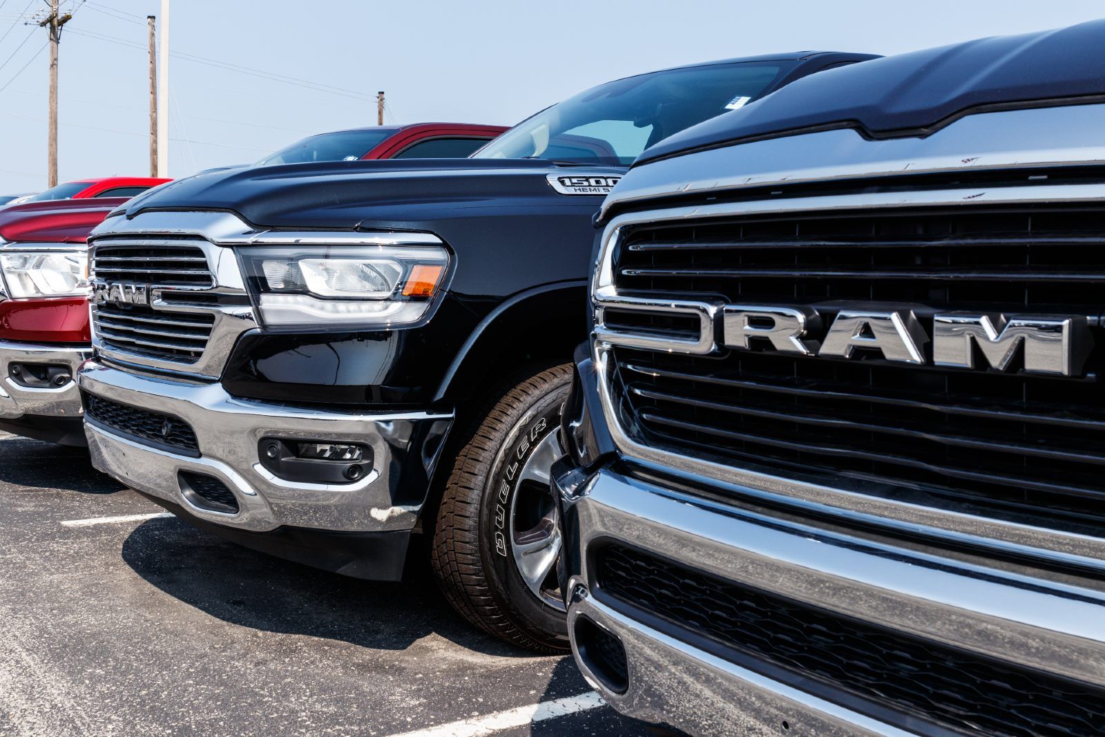 A row of Dodge Rams - fca canada