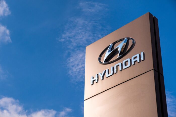 iew of the Hyundai brand logo company