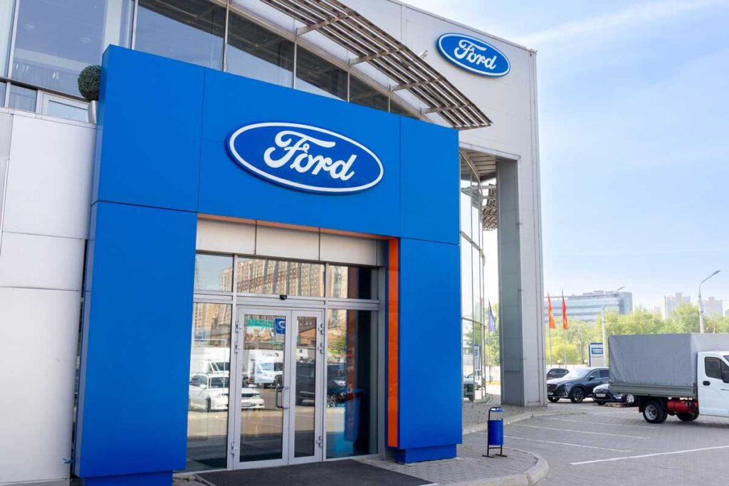 Ford dealership store.