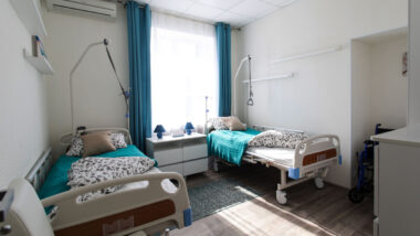 Interior of a nursing home.