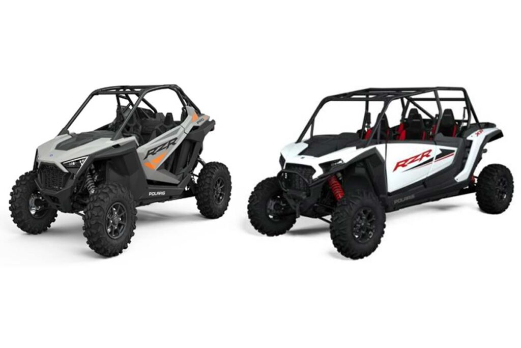 Product photo of recalled recreational vehicles by Polaris, representing the Polaris off-road vehicles recall.