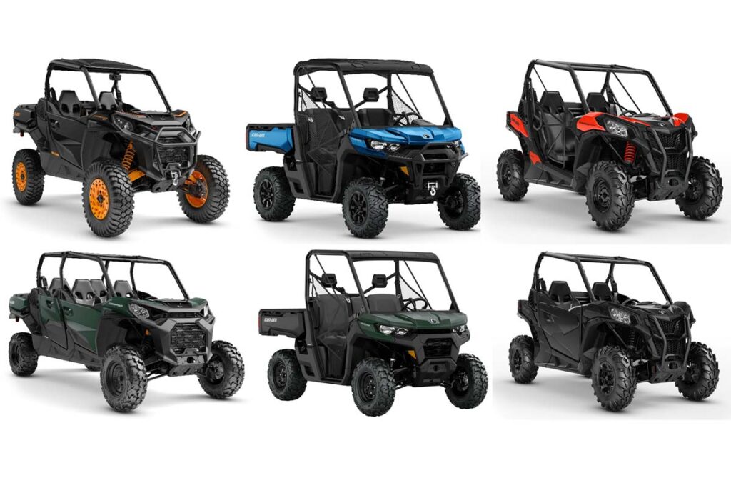 Product photo of recalled side-by-side vehicles by Can-Am, representing the BRP side-by-side vehicle recall.