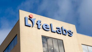 Close up of LifeLabs signage, representing the LifeLabs data breach settlement.
